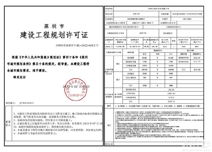 润雪公馆工程许可