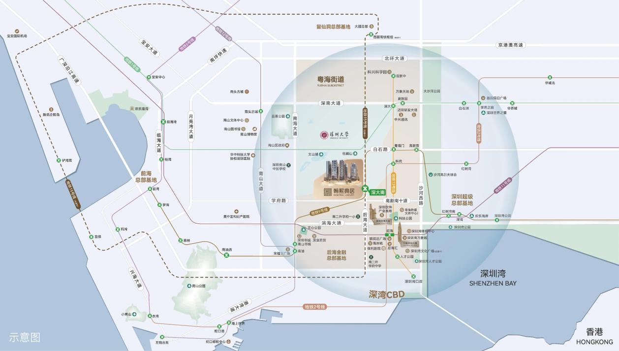 地铁交通-区域图