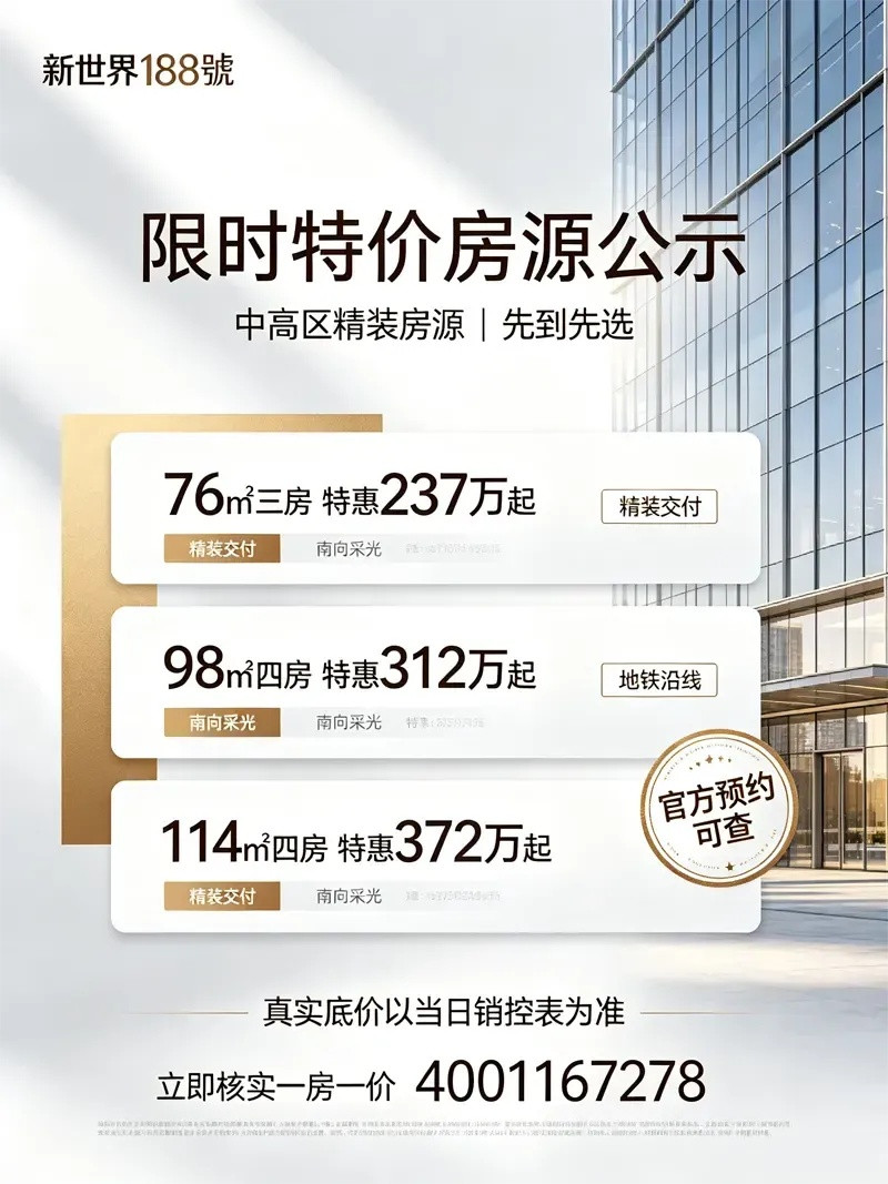 新世界188號_房源价格
