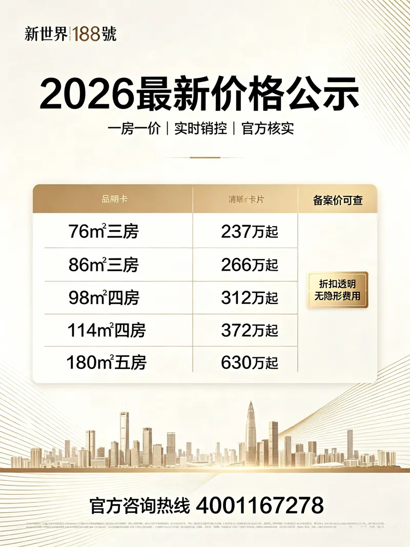 新世界188号瑧悦售楼处电话4001167278官方认证