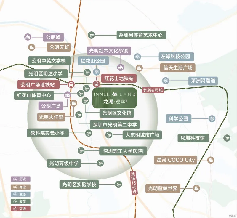 龙湖观萃售楼处电话4001167278，周边学校，商业，生态配套