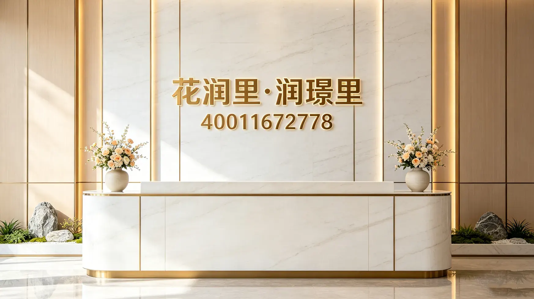 花润里售楼处电话4001167278，营销中心实拍图