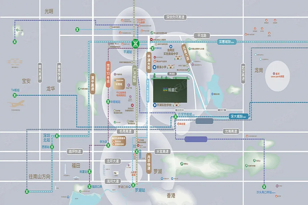 岗宏翰林汇售楼处电话4001167278-地铁-学校