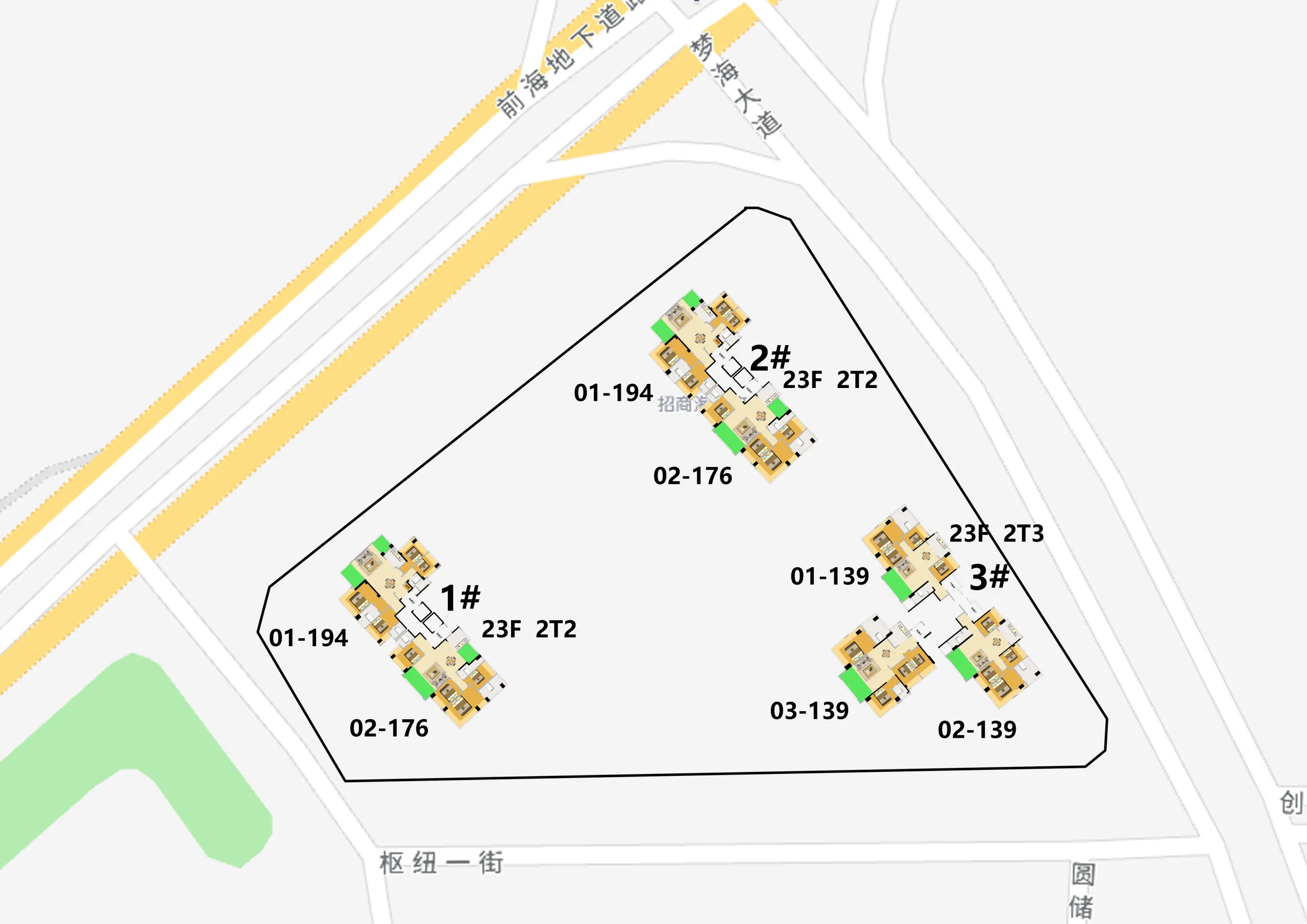招商海晏府 售楼热线4001167278 平面图